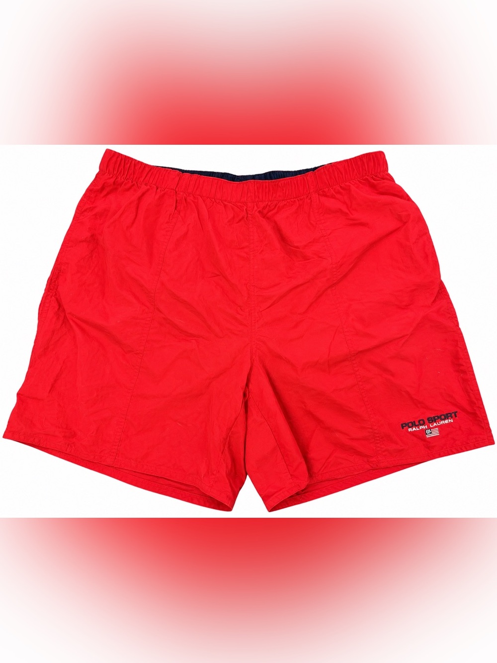 Ralph Lauren Red Polo Sport Swim Trunks